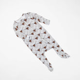 AFC Western Cow Baby Footed Bamboo Pajamas