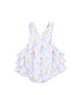 Ribbon Bouquet Ruffle Sunsuit
