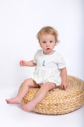 Pip Embroidered Bubble -Blue Boot