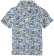 Watercolor Camo SS Polo Shirt