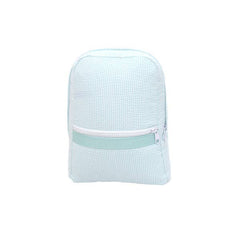 Mint Seersucker Small Backpack | Mint
