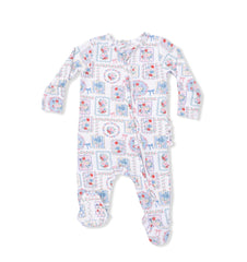 Floral Patchwork Footie