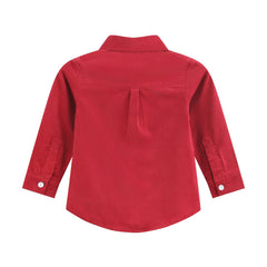 Red Corduroy Dress Shirt