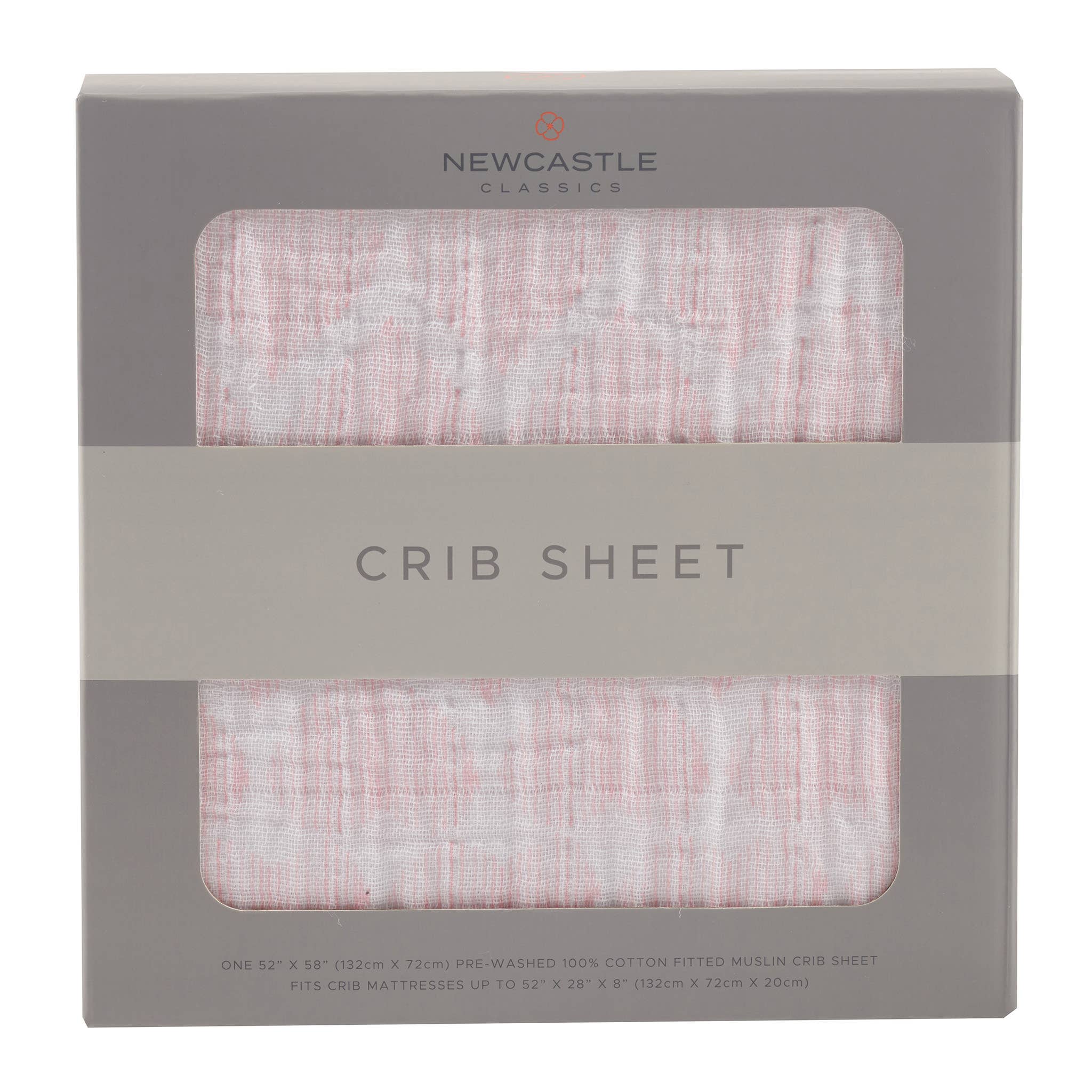Matchstick Hearts Crib Sheet