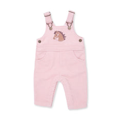 Veiled Pink Corduroy Overall Horse