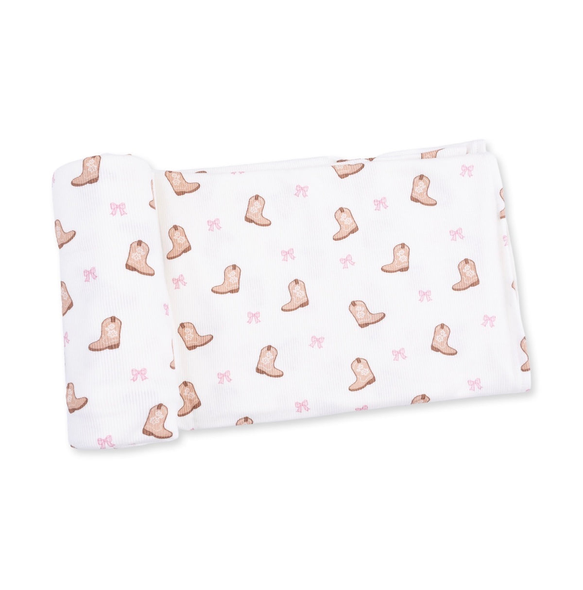 Mini Cowgirl Boots Swaddle Blanket
