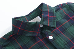 Blue, Green Red Plaid Dress Shirt