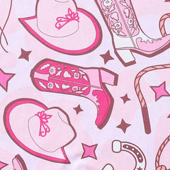 Electric Pink Cowgirl Girls Dress
