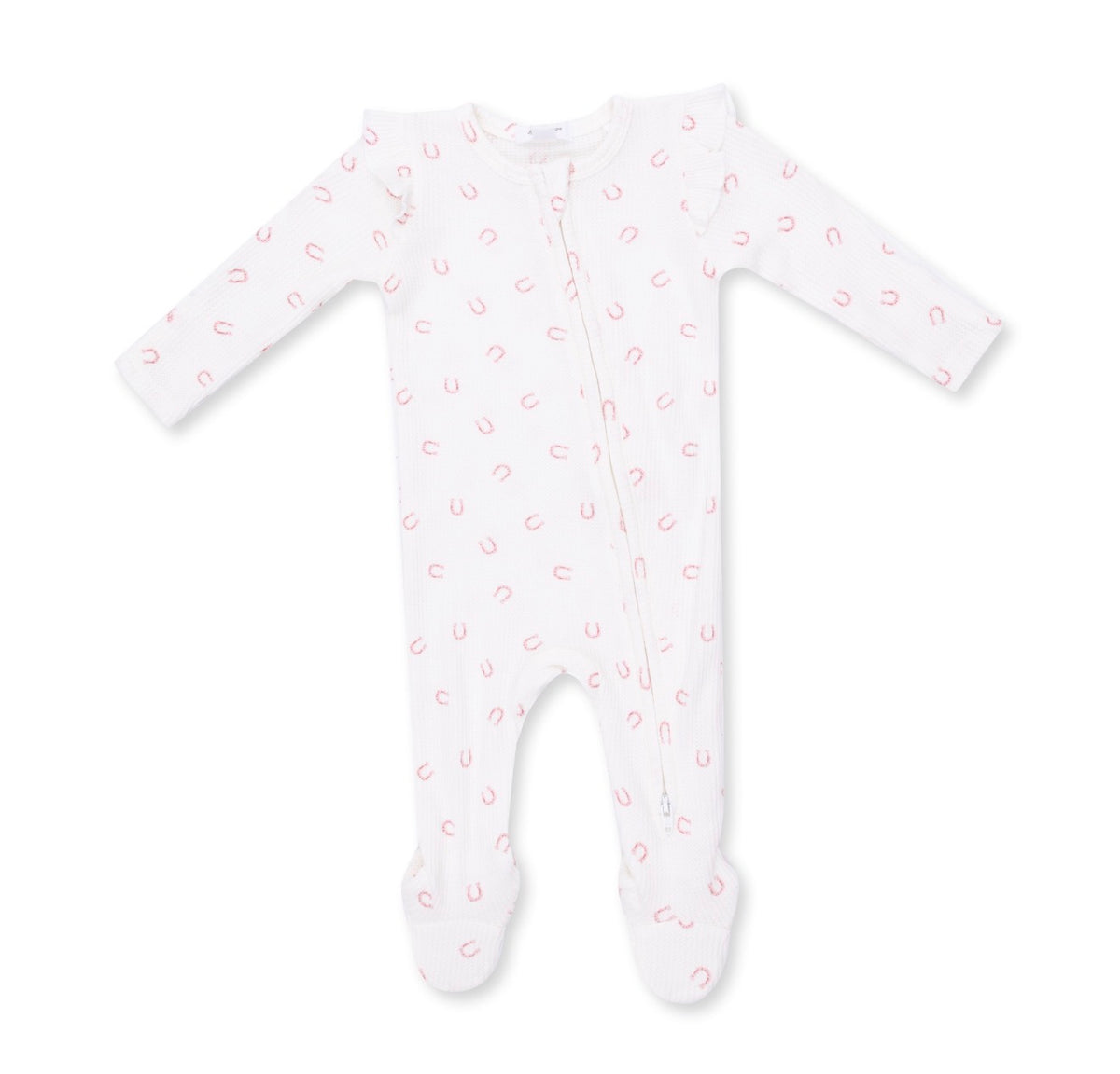 Little Horseshoes Pink Footie