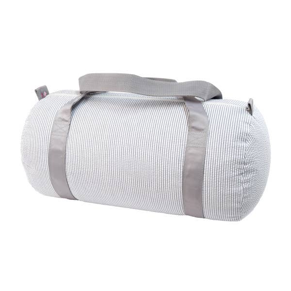 Grey Seersucker Medium Duffel | Mint