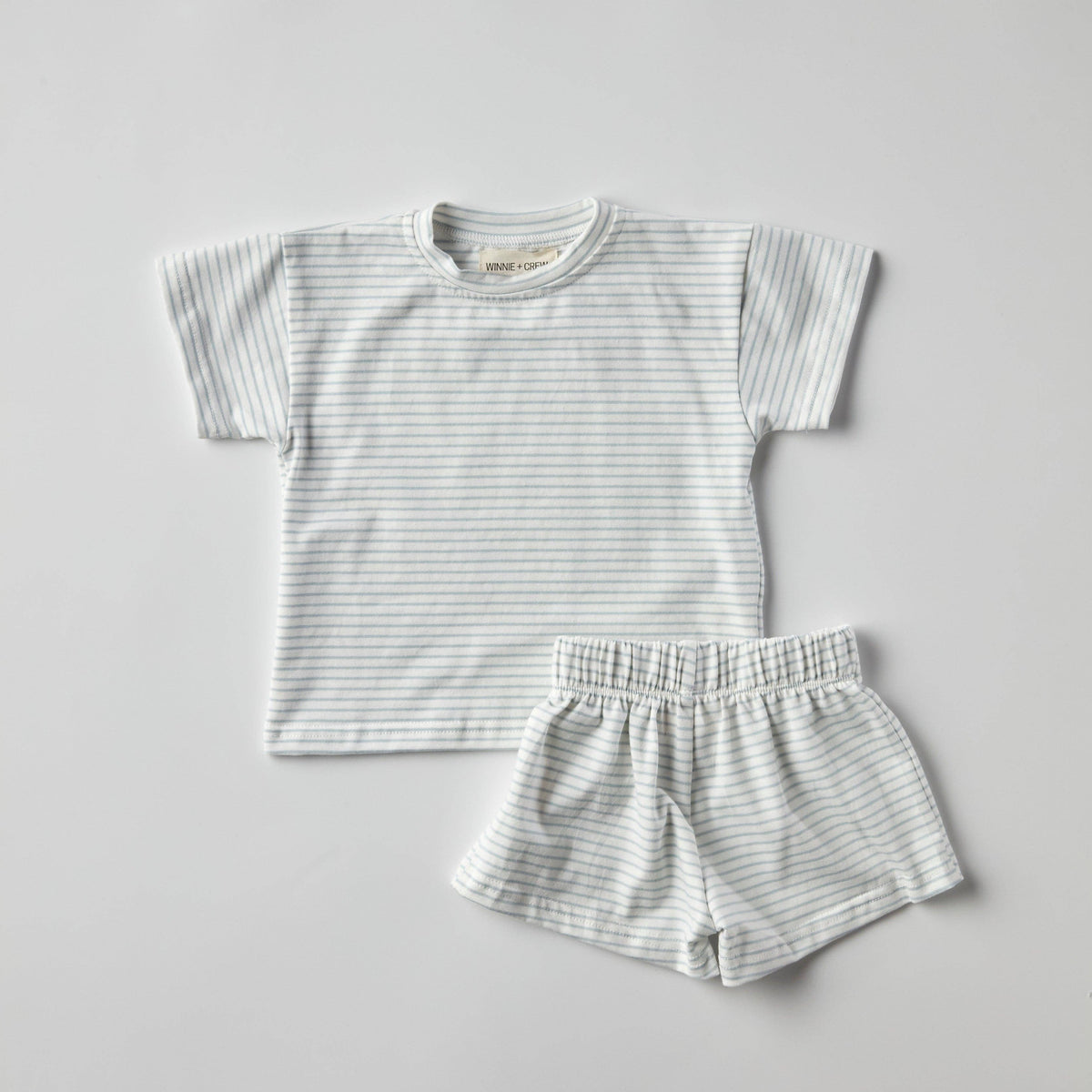 Lou Cotton Set in Blue Stripes