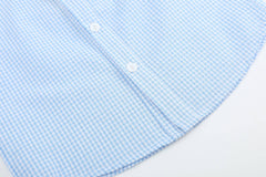 Blue Gingham Easter Bunny Dress Shirt