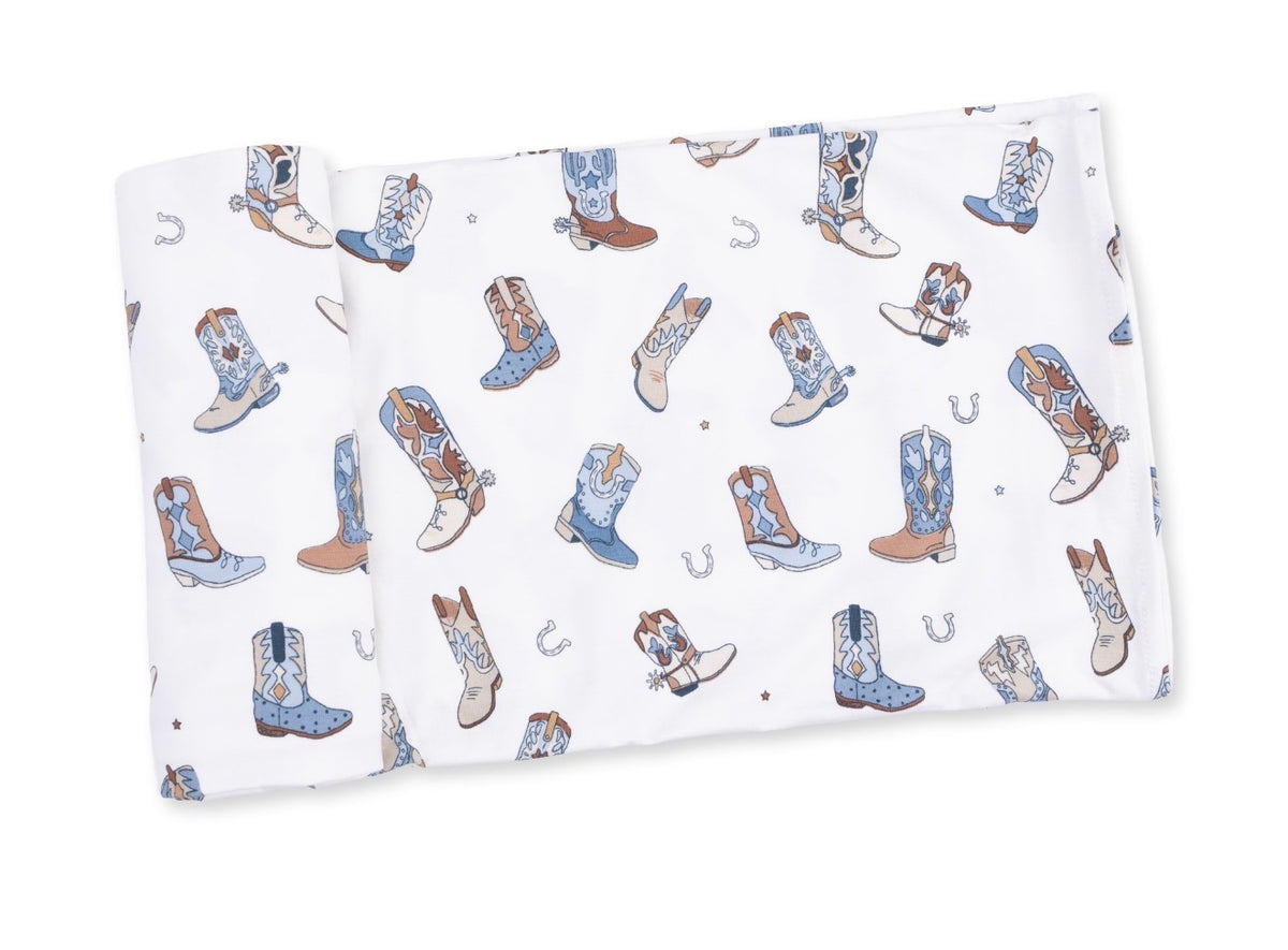 Buckaroo Boots Swaddle Blanket