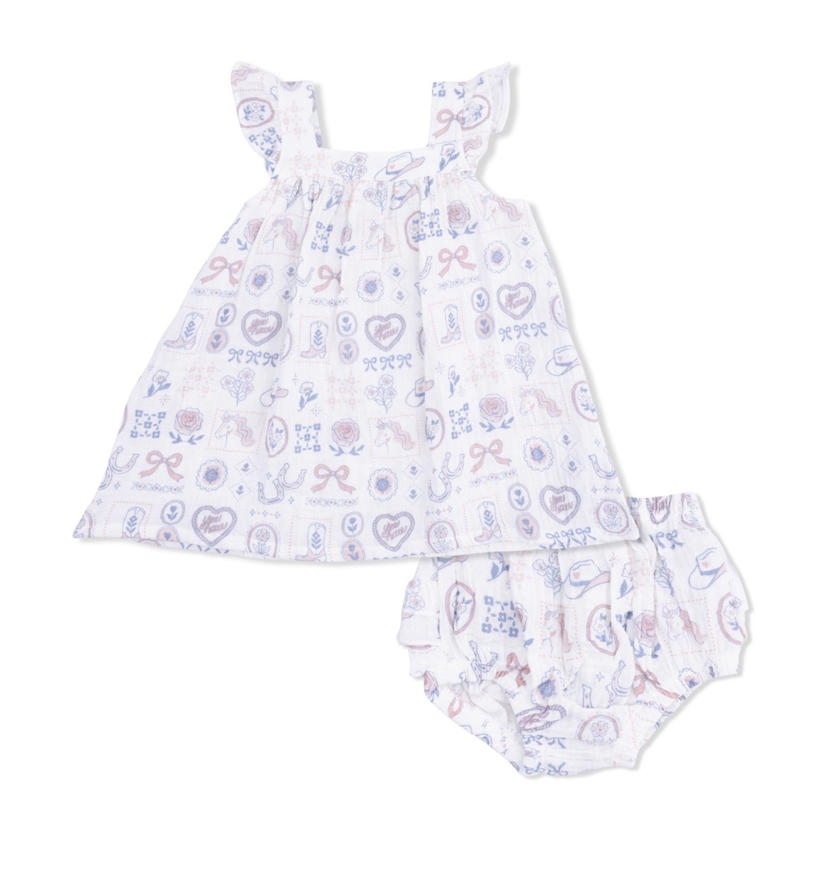 Country Western Heirloom Dress & Bloomer Set