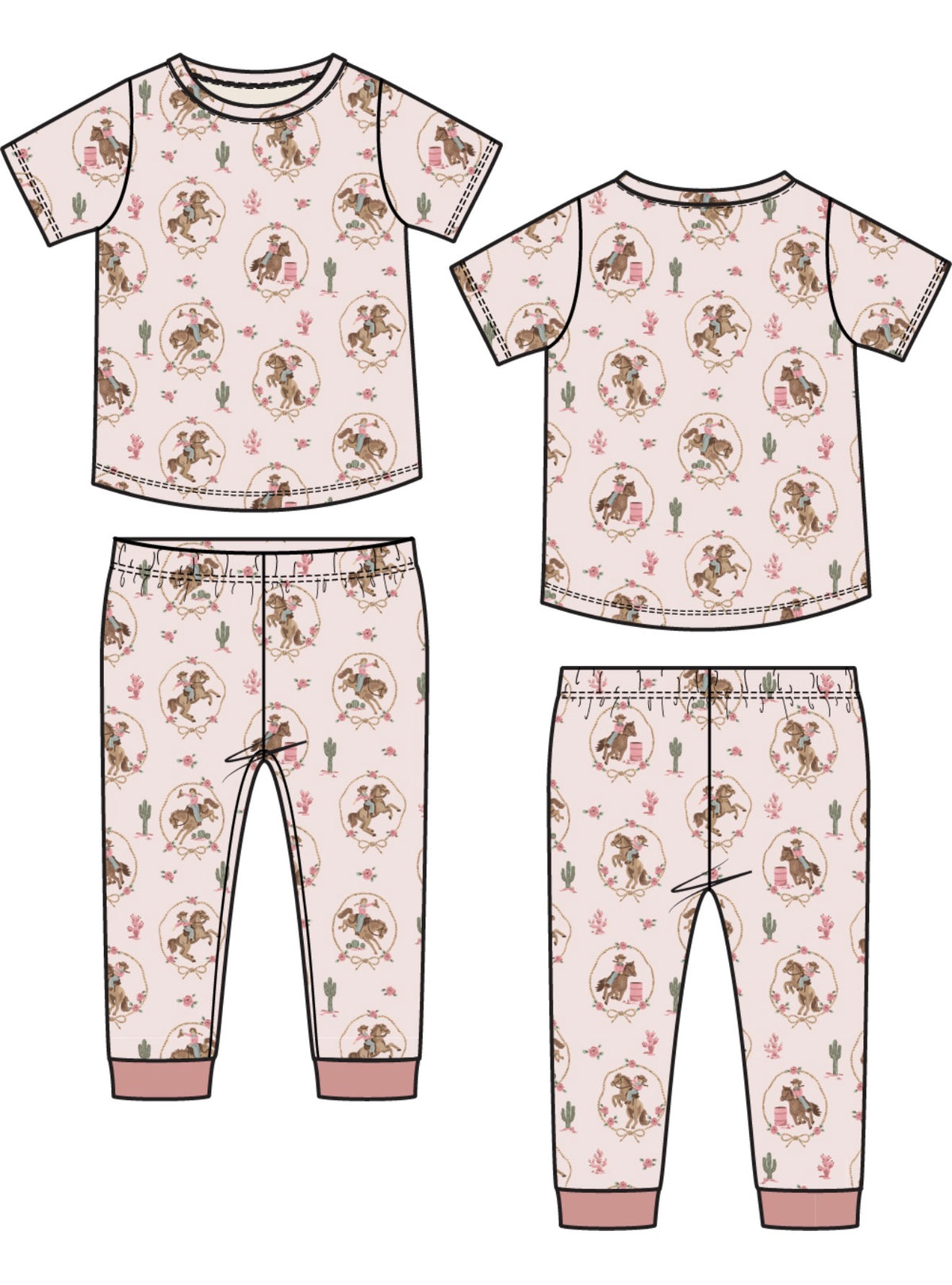 Cowgirl Cameos Lounge Set