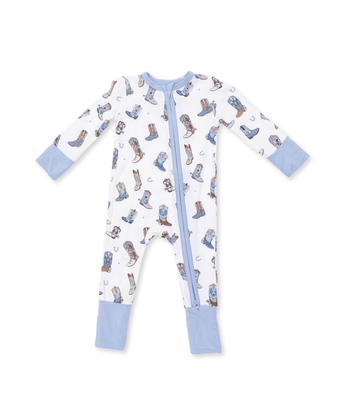 Blue Buckaroo Boots Convertible Romper