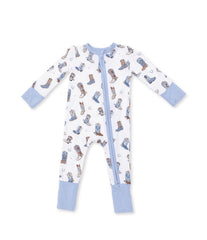 Blue Buckaroo Boots Convertible Romper