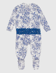 Girls Bamboo Blue Toile Sleeper