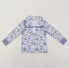 Boys Camo Quarter Zip
