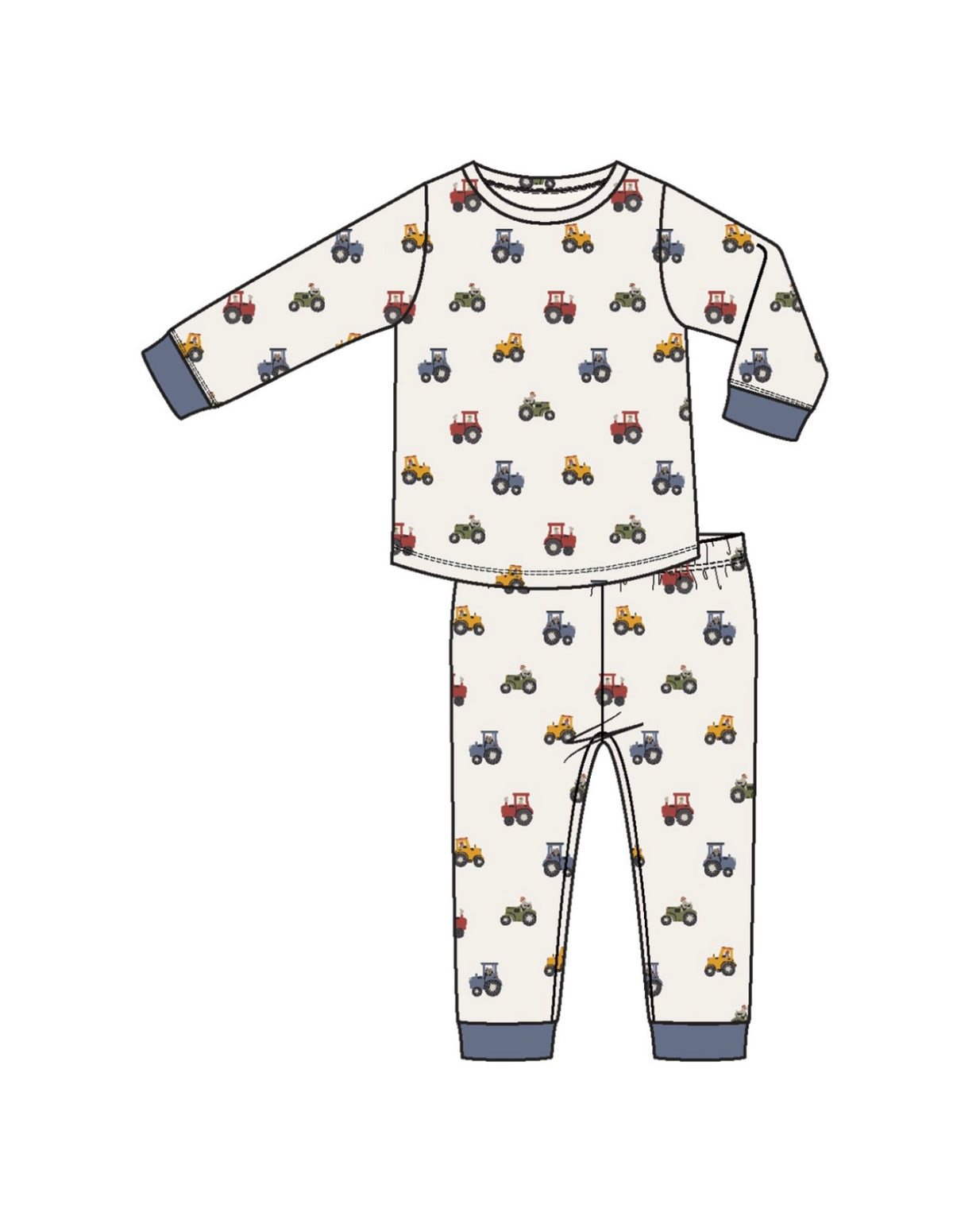 Mini Tractors L/S Loungewear Set