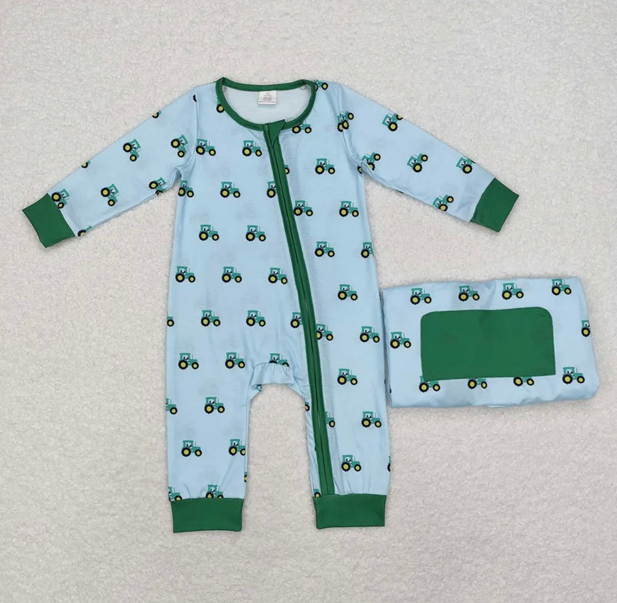 Tractor Boys Bamboo Romper