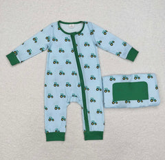 Tractor Boys Bamboo Romper
