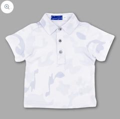 White Camo Boys Polo