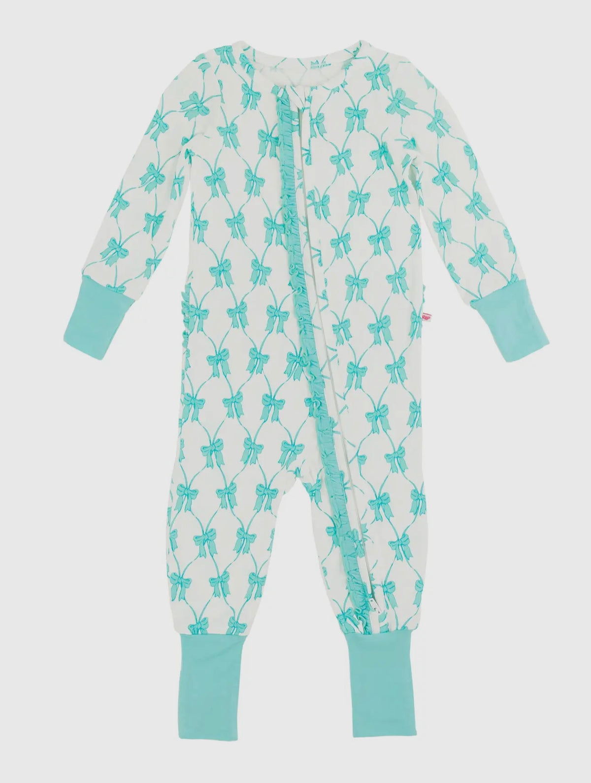 Girls Turquouse bamboo bow sleeper