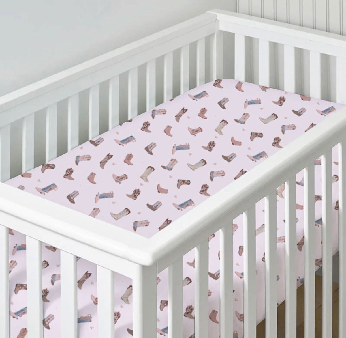 Buckarette Boots Crib Sheet