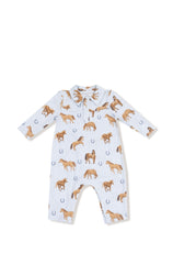 Blue Horses L/S Cowboy Romper