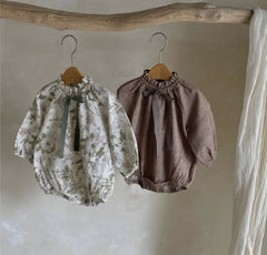 Brown Bubble Romper