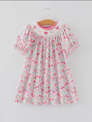 Girls Heart floral dress