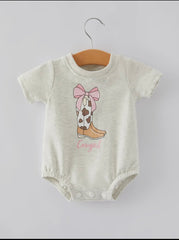 Girls Boots Romper