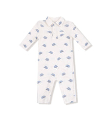 Petite Cowboy Hats Polo Romper