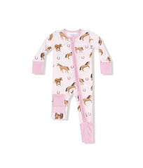 Horses Pink Romper