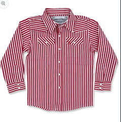 Red/White Pearl Snap Toddlers
