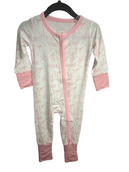 Western Pink Converter Romper