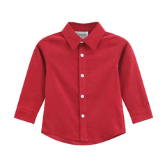Red Corduroy Dress Shirt