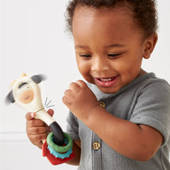 Itzy Spinner™ - Sensory Teething Rattle - Carmen the Cow