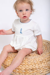 Pip Embroidered Bubble -Blue Boot