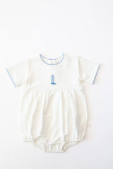 Pip Embroidered Bubble -Blue Boot