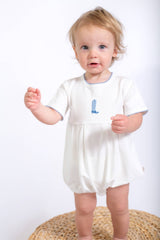 Pip Embroidered Bubble -Blue Boot