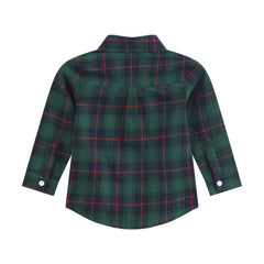 Blue, Green Red Plaid Dress Shirt